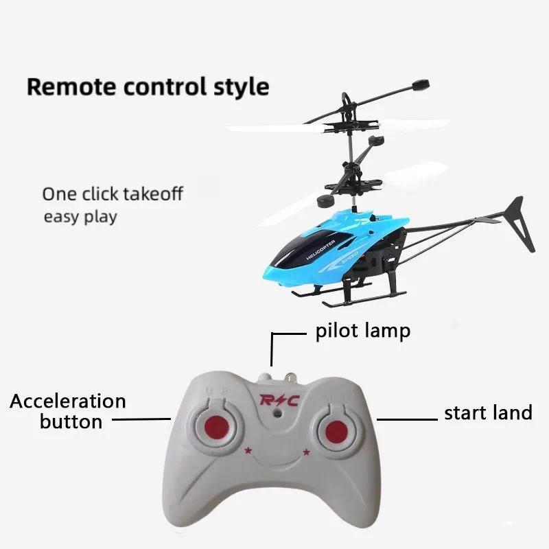 Rechargeable Mini RC 2 Channel Drone Remote Safe Fall-resistant RC Helicopters Drone Children Toys