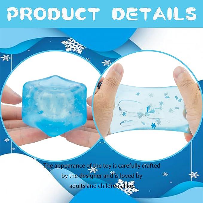 Ice Cube Stress Ball - Relaxing Toy for Stress Relief - Stress Relief Toy for Kids and Adults