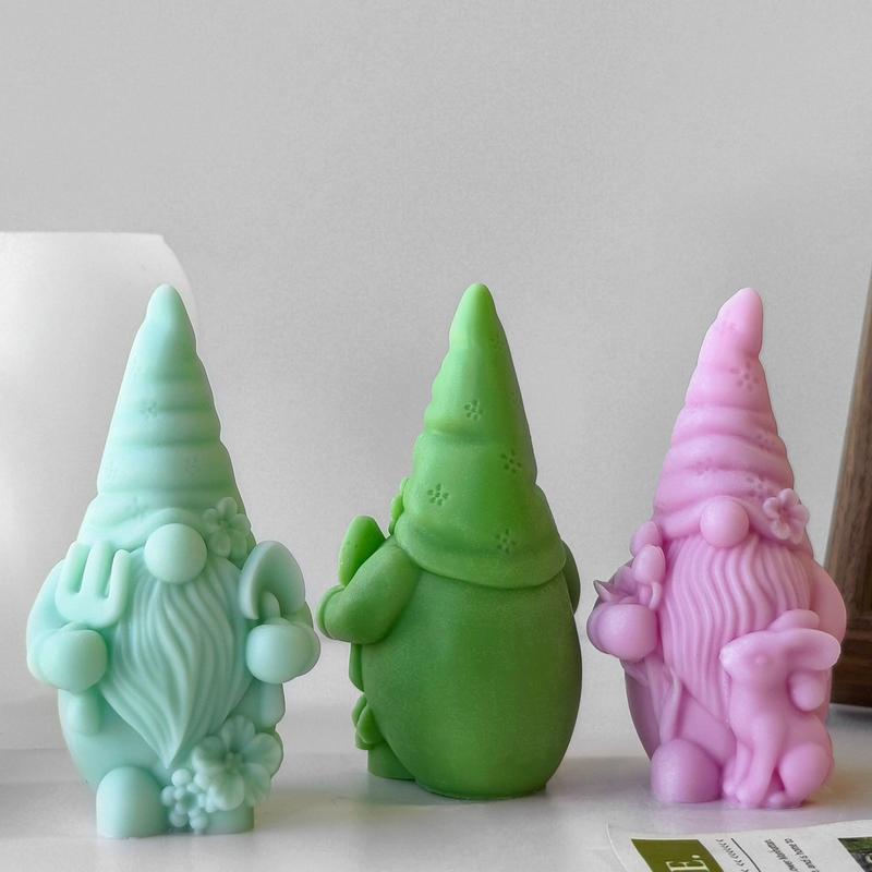 Gnome Design Silicone Mold, 1 Count DIY Candle Mold, Soap Making Mold, DIY Candle Making Tool for Home Decor