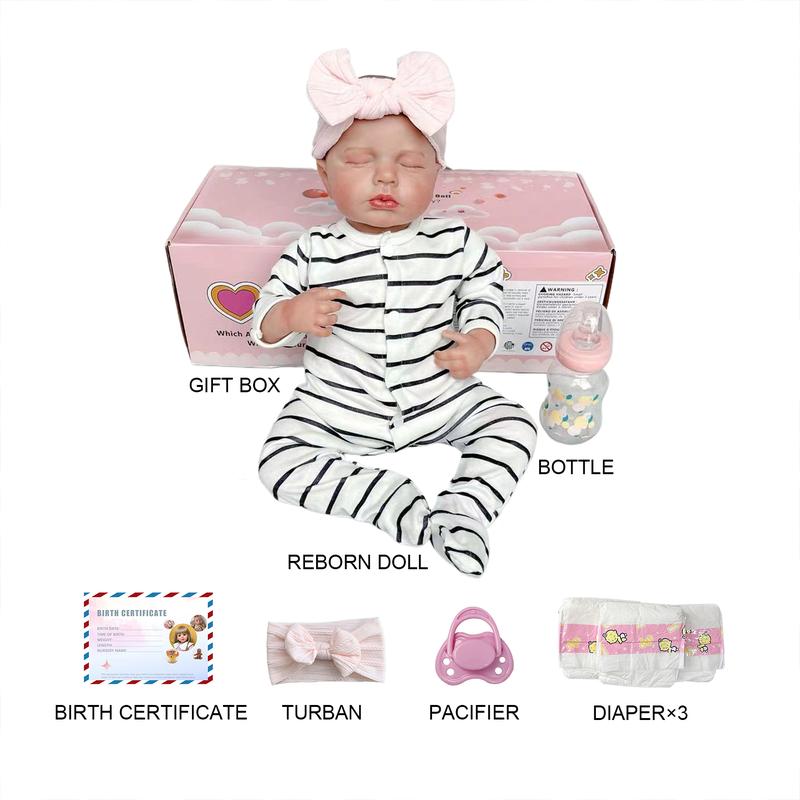 [new style]Reborn doll：simulated baby doll,toy, girl gift, Interchangeable clothing,super cute,sleep doll toy