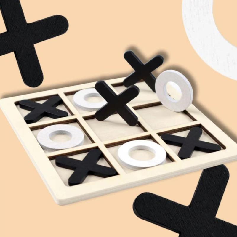 XOXO Board Game, Wooden XOXO Board Game, Family Game, Fun Game for Family, Friends, Adults