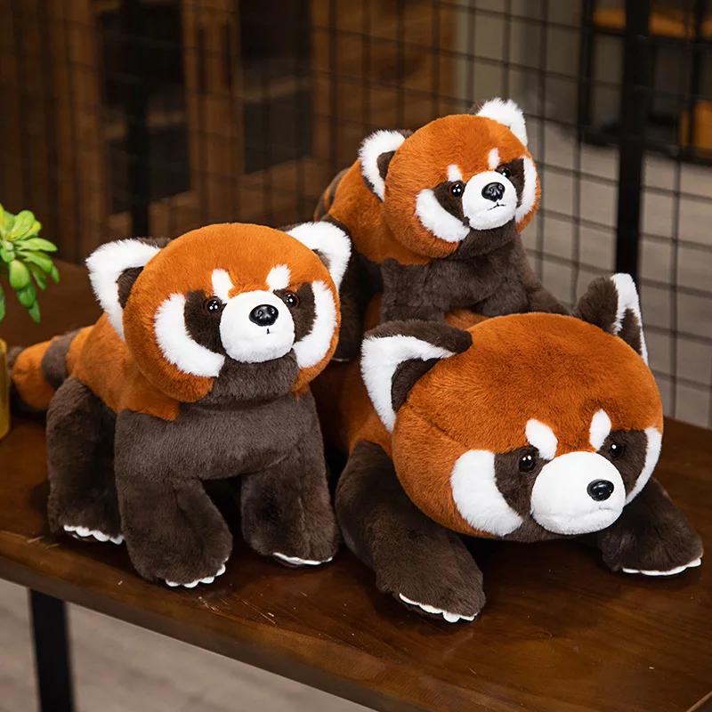 Lifelike Red Panda Stuffed Animals Raccoon Plush Toy Cute Panda Plushie Toy Gift For Kids Girlfriend Birthday Boy Christmas Gift