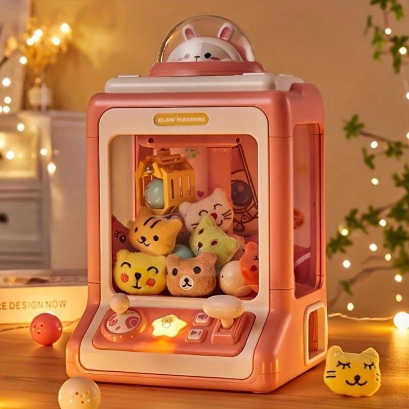 Mini Claw Machine For Kids, Candy Dispenser Toys , Kids Claw Machine Arcade Game,  Toy Gumball Vending Machine With 10 Refill Prizes Toys