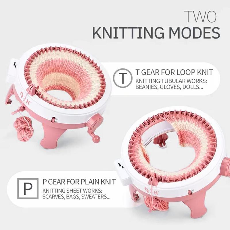 1 Set 48 Needles Handmade Knitting Machine, Handmade DIY Scarf Sweater Hat Sock For Adult & Children, DIY Smart Knitting Machine Gift, Christmas Gift