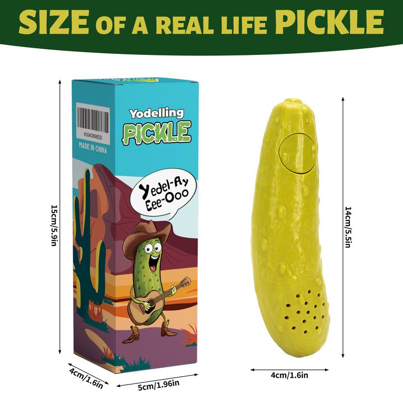 A AIFAMY Yodeling Pickle - Singing Cucumber Toy - Funny Gag Gift Idea for Adults Friends and Family