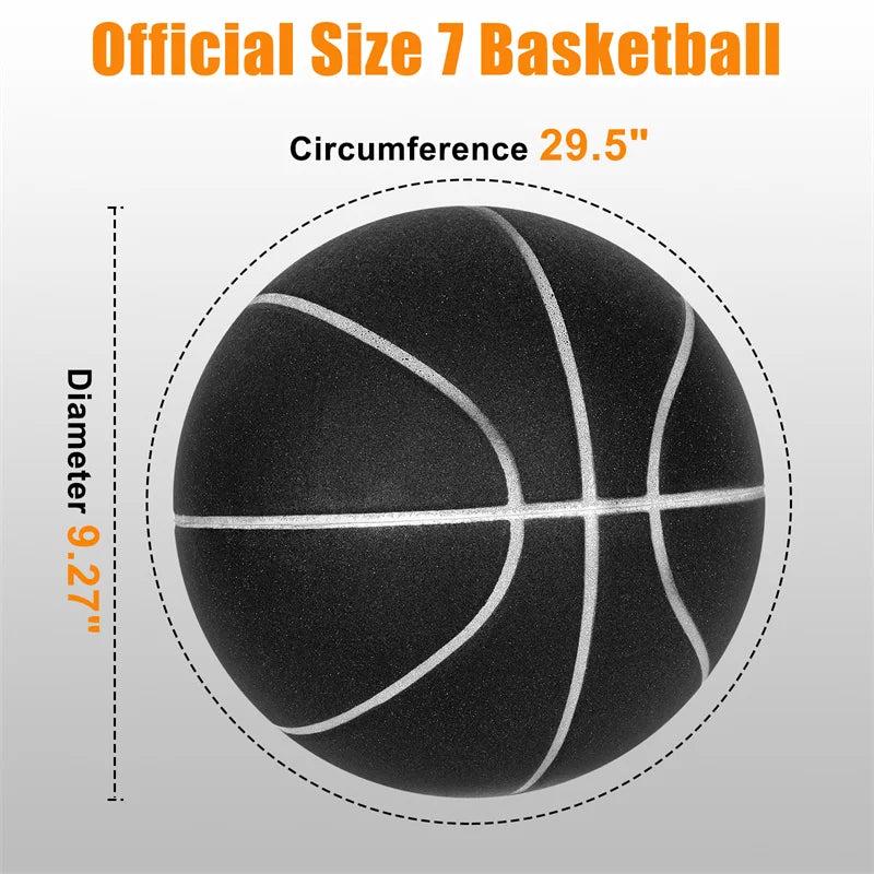 2024 New Silent Basketball High Density Soft PU Foam Indoor Mute Ball Bouncing No Noise Balls Children Sports Toys Fast Shipping