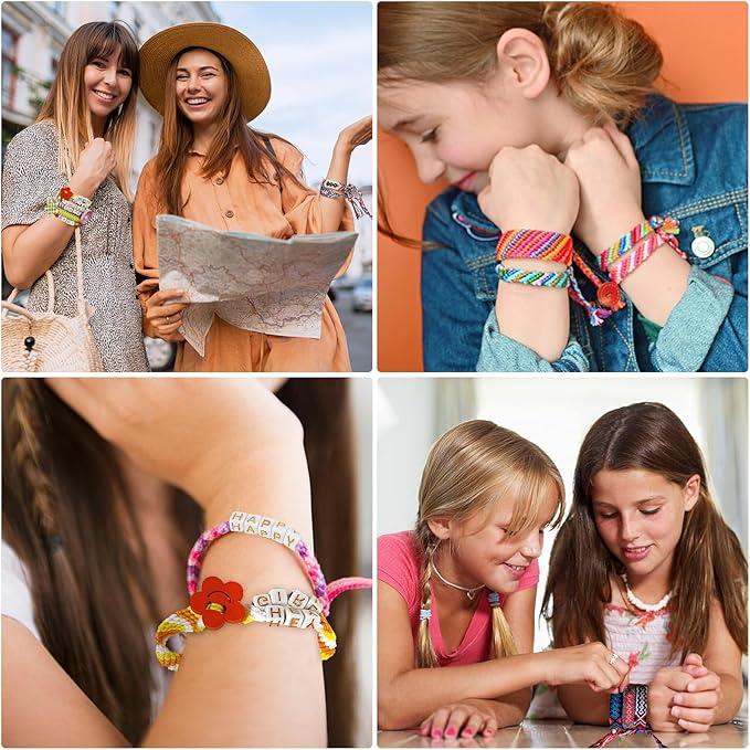 Friendship Bracelet Making Kit for Girls, Arts and Crafts for Girls, Kids Jewelry String Maker Kit, Best Birthday Gifts Ideas for Girl 6-12+ Year Old