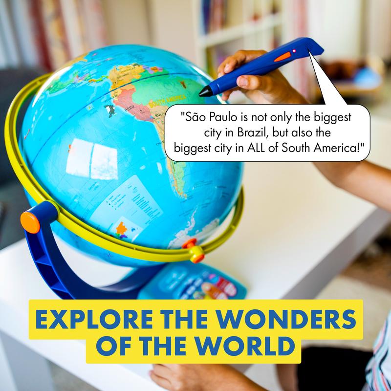 Educational Insights GeoSafari Jr. Talking Interactive Globe with Talking Pen for Kids, Gift for Boys & Girls, Ages 4+