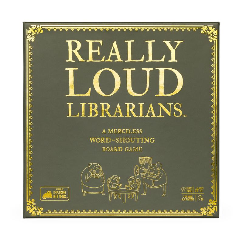 Really Loud Librarians Word-Shouting Board Game by Exploding Kittens - Fun Family Game For Adults, Teens & Kids - Ages 8+ - 2-6 Players