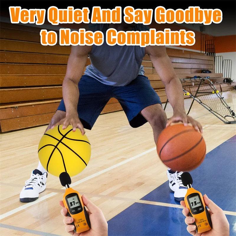 2024 New Silent Basketball High Density Soft PU Foam Indoor Mute Ball Bouncing No Noise Balls Children Sports Toys Fast Shipping