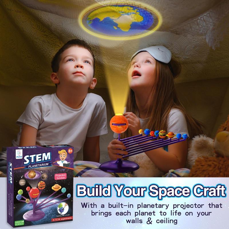 Christmas gifts kids toys,Solar System Model Kit, Glow in Dark Planet Model, Stem Toys Gift for Kids & Teens, Science Activities for Ages 5-8+, Kids Crafts Ages 4-8, Birthday Gift for Boys Ages 4 5 6 7 8-12 Year Old