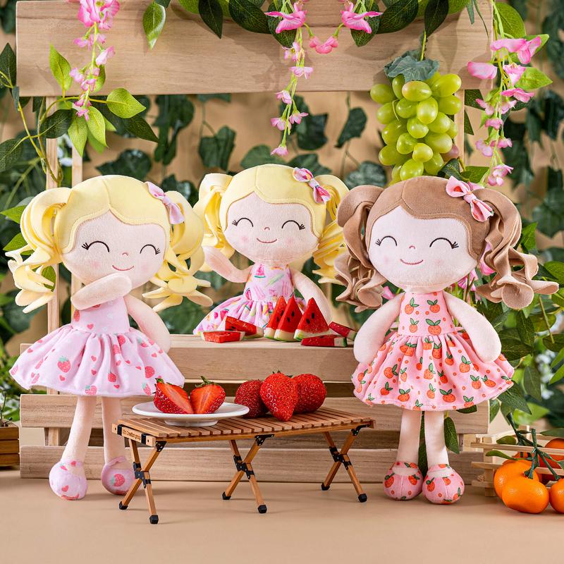 (Live Only) 12-inch Plush Doll Fruit Dolls Orange