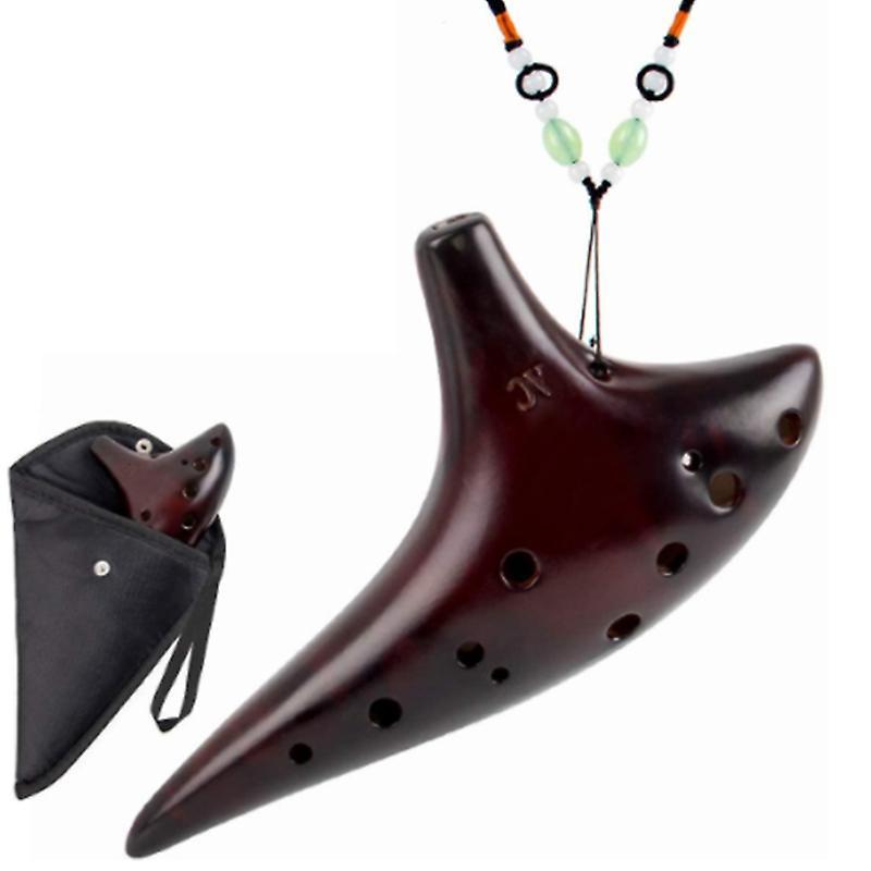 12 Holes Ocarina Alto C Smoked Ac For Beginners Introductory Performance Instruments