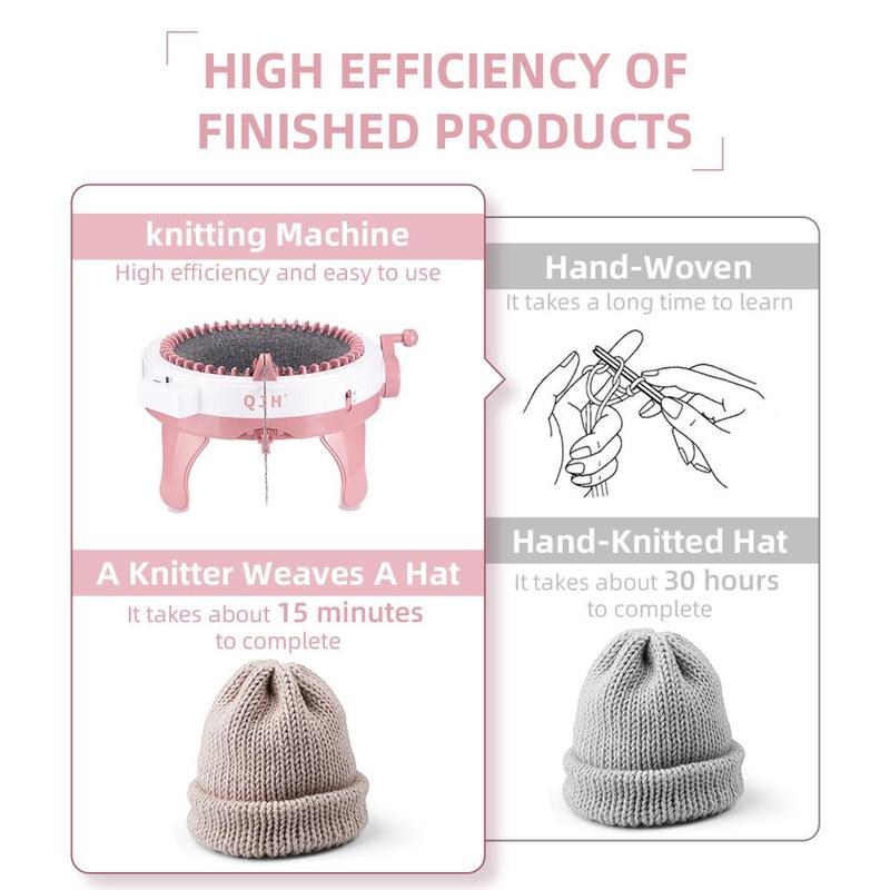 1 Set 48 Needles Handmade Knitting Machine, Handmade DIY Scarf Sweater Hat Sock For Adult & Children, DIY Smart Knitting Machine Gift, Christmas Gift