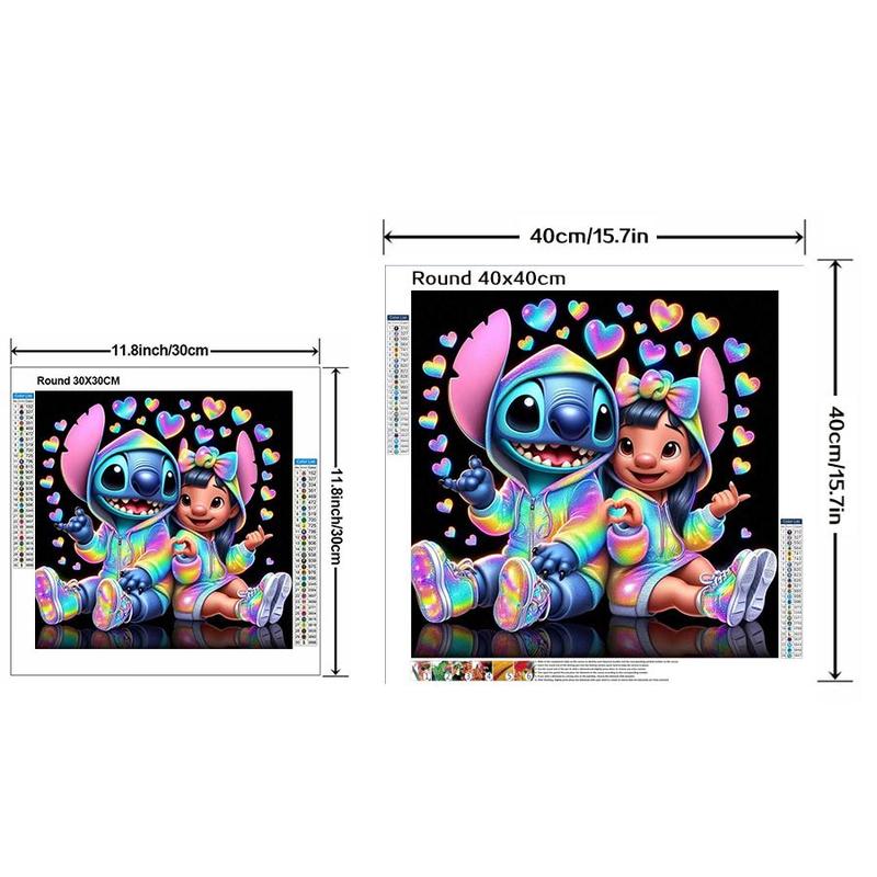 Cartoon Pattern DIY Diamond Arts Colorful Painting Kit without Frame, DIY 5D Diamond Arts Colorful Painting Kit, Wall Art Decor for Home