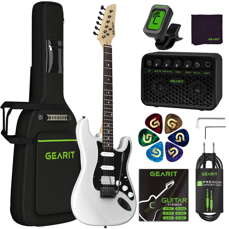 GEARit Canyon Series 39” Electric Guitar Set w Amplifier, HSS Pickups with Coil Split, All-Inclusive Starter Kit