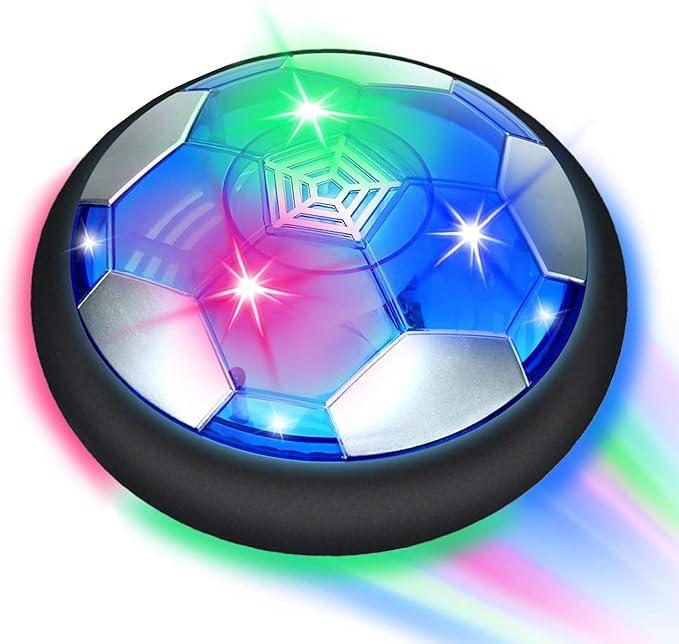 Black Friday,Hover Soccer Ball,Colorful LED Light and Soft Foam Bumper Hover Ball,Gifts for Boys Girls 3 4 5 6 7 8 12 Year Old Toys,Air Power Soccer Ball,Suitable for home ground grass hover  ball LED Light