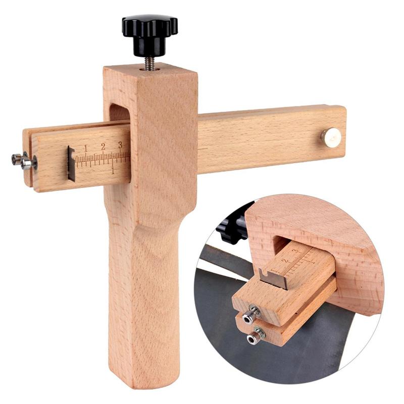 Adjustable Leather Strap Cutter, Wooden Leather Cutting Tool, Hand Cutting Tool, Leather Craft Strip Belt Maker, DIY Leather Tools