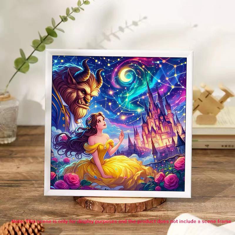 Princess Pattern DIY Diamond Arts Colorful Painting Kit without Frame, DIY 5D Diamond Arts Colorful Painting Kit, Wall Art Decor for Home Bedroom