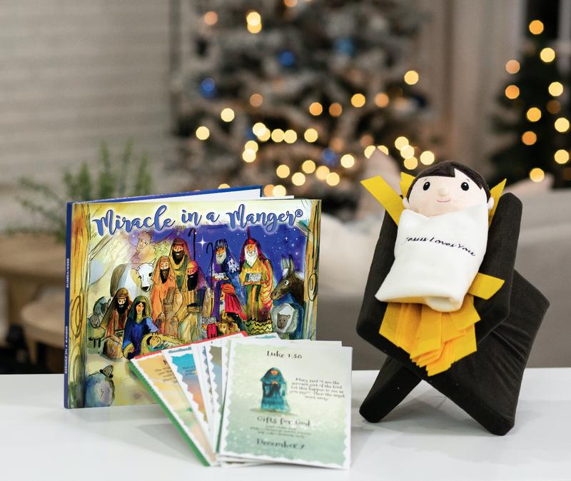 Miracle In A Manger Gift Set Plush Toy Book and Activity Cards