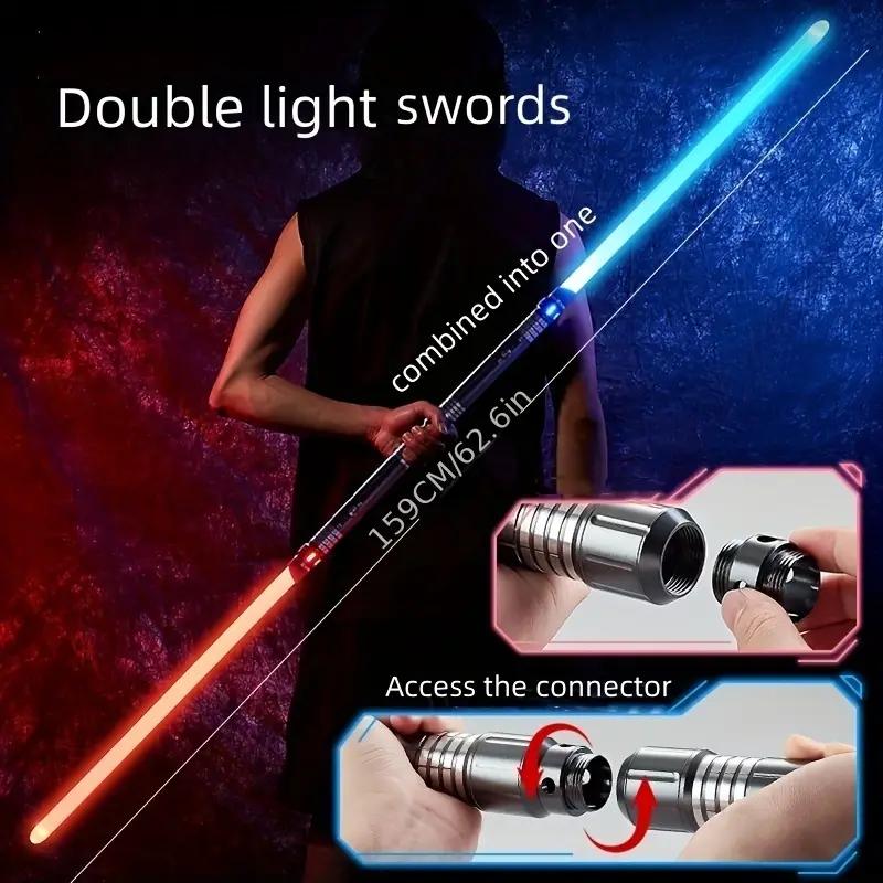 Gravity Sensing Light Saber 2 In 1 16-color Light Up Sword Rechargeable Toy Party Glow Sword, Christmas Gift Lightsaber