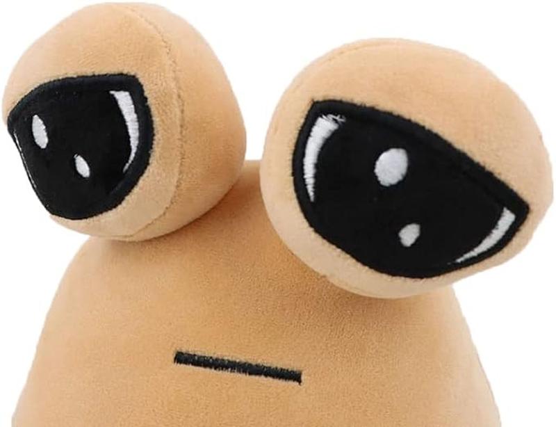 Kawaii Pou Plush Doll My Pet Alien Pou Plush Toy, Emotion Alien Plushie Stuffed Animal Pou Dolls for Boys and Girls