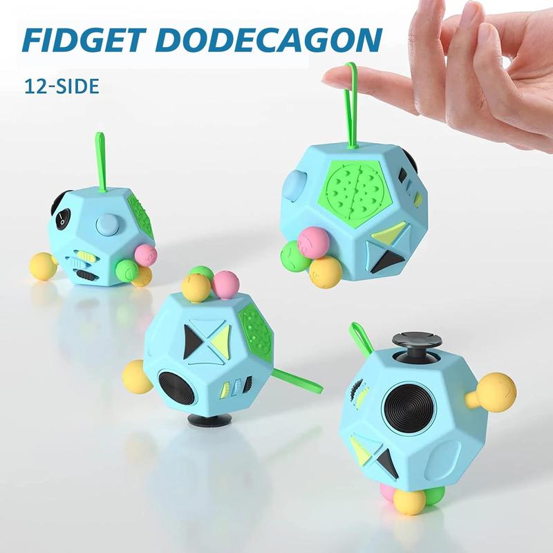 12-sided Finger Relaxation Toy Cube, Finger Fidget Toy, Creative Stress Relief Toy For Players