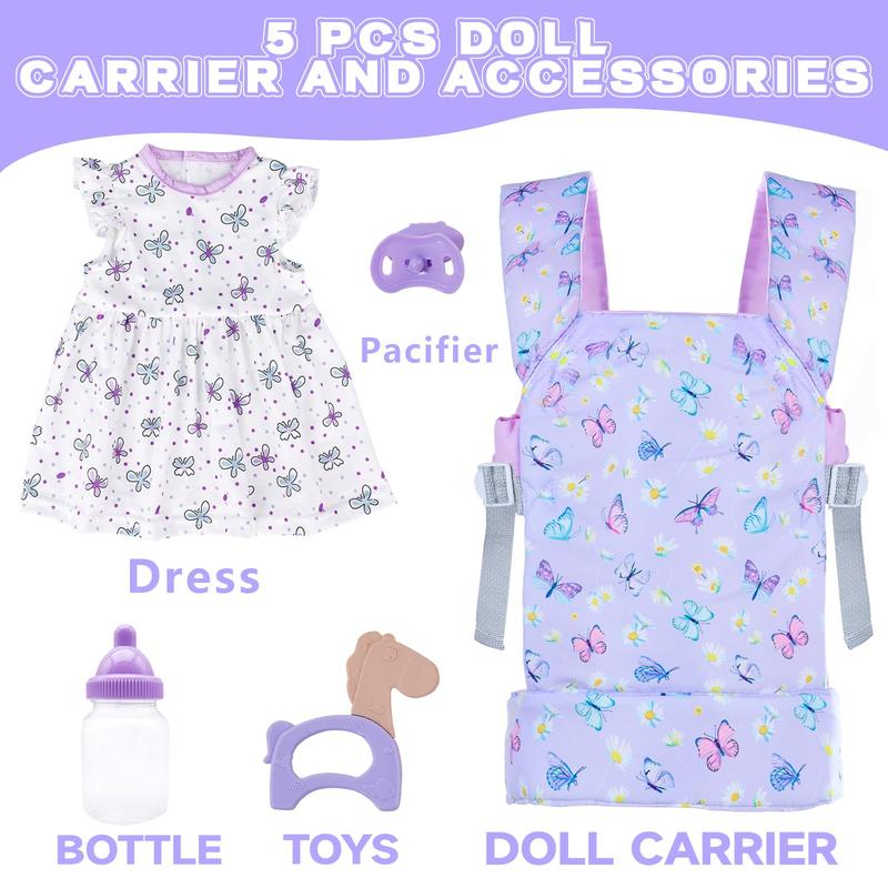 Baby Doll Carriers & Doll Accessories Children's Doll Carriers for 16-22 Inch Baby Dolls & Accessories (No Doll)