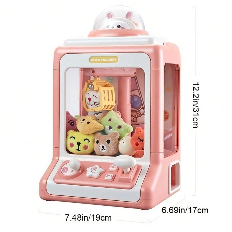 Mini Claw Machine For Kids, Candy Dispenser Toys , Kids Claw Machine Arcade Game,  Toy Gumball Vending Machine With 10 Refill Prizes Toys