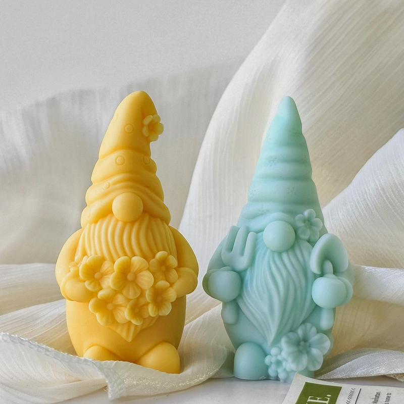 Gnome Design Silicone Mold, 1 Count DIY Candle Mold, Soap Making Mold, DIY Candle Making Tool for Home Decor