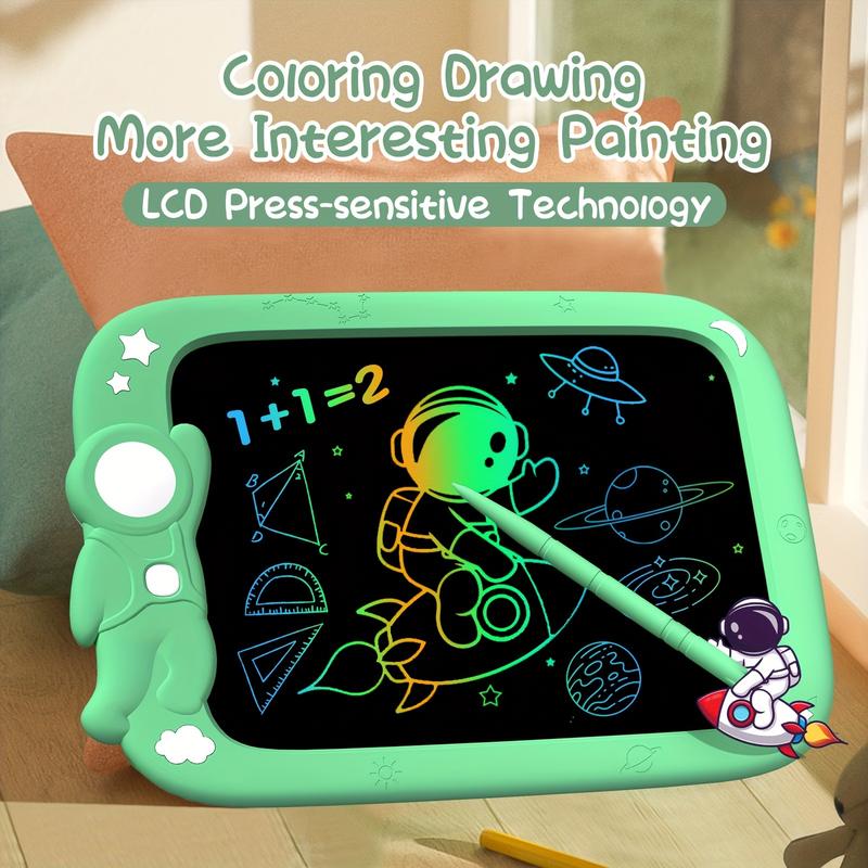 9 Inch LCD Writing Tablet for Kids, Astronaut Colorful Toddler Drawing Pad, Kids Drawing Board, Boys and Girls Kids Learning Toys Yeas old 3-12