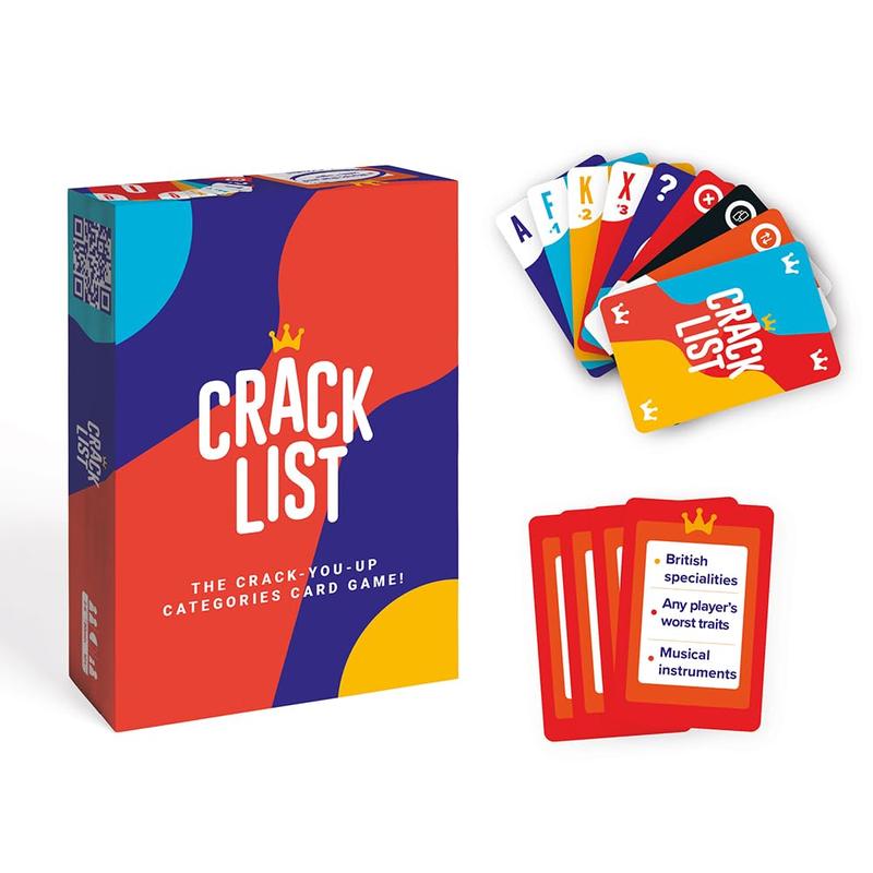 Crack List Card Game, 1 Box 2-8 People Party Game, 30 Minutes Playtime Card Game, Family & Friend Party Game, Birthday Gift