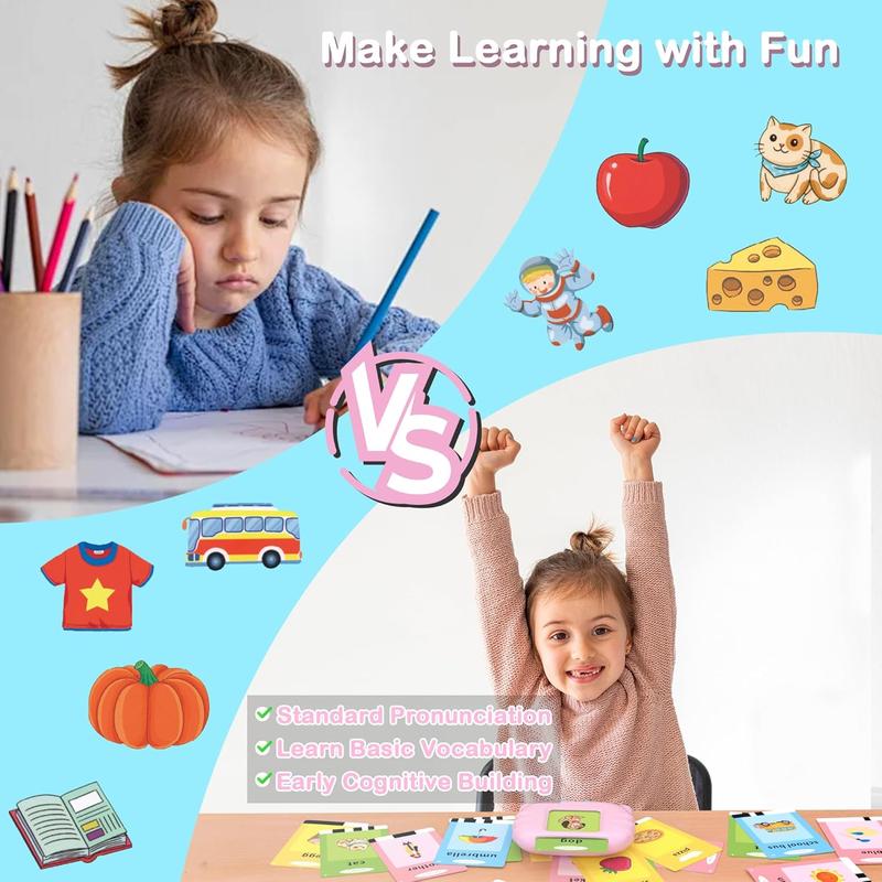 Talking Flash Cards with 510 Sight Words,ABC-123 Learning Toys for Ages 2-4,Autism Sensory Toys for Kids,Speech Therapy,Educational Toys Gifts for Age 1 2 3 4 5 Years Old Boys Girls