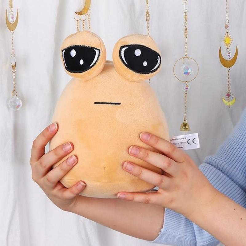 Kawaii Pou Plush Doll My Pet Alien Pou Plush Toy, Emotion Alien Plushie Stuffed Animal Pou Dolls for Boys and Girls