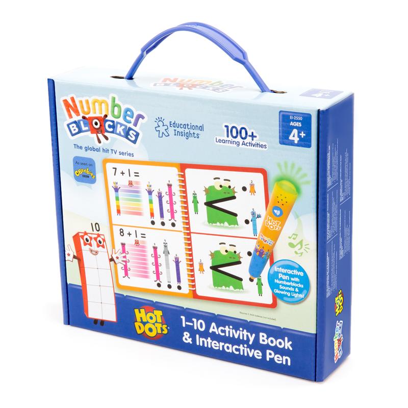 Educational Insights Hot Dots Numberblocks Workbook Numbers 1-10