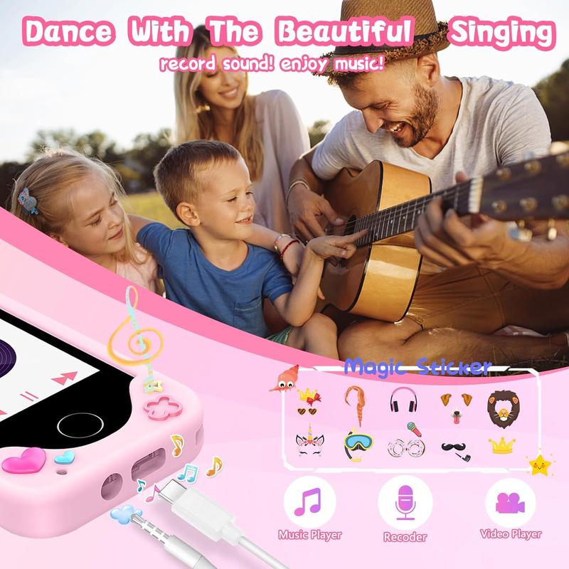 Christmas gift Kids Smart Phone for Girls: Fun Learning Play Toy with Dual Camera, Games, & Music Player | Ideal Birthday Gift for Ages 3-10