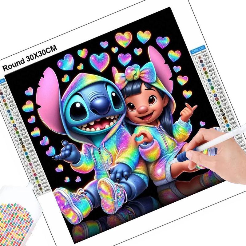 Cartoon Pattern DIY Diamond Arts Colorful Painting Kit without Frame, DIY 5D Diamond Arts Colorful Painting Kit, Wall Art Decor for Home