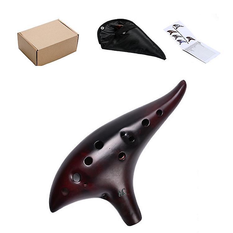 12 Holes Ocarina Alto C Smoked Ac For Beginners Introductory Performance Instruments