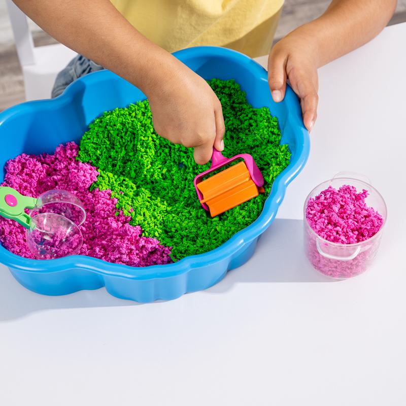 Educational Insights Playfoam Pluffle Sensory Station with 2 Colors of Playfoam Pluffle for Sensory Bins, Ages 3+