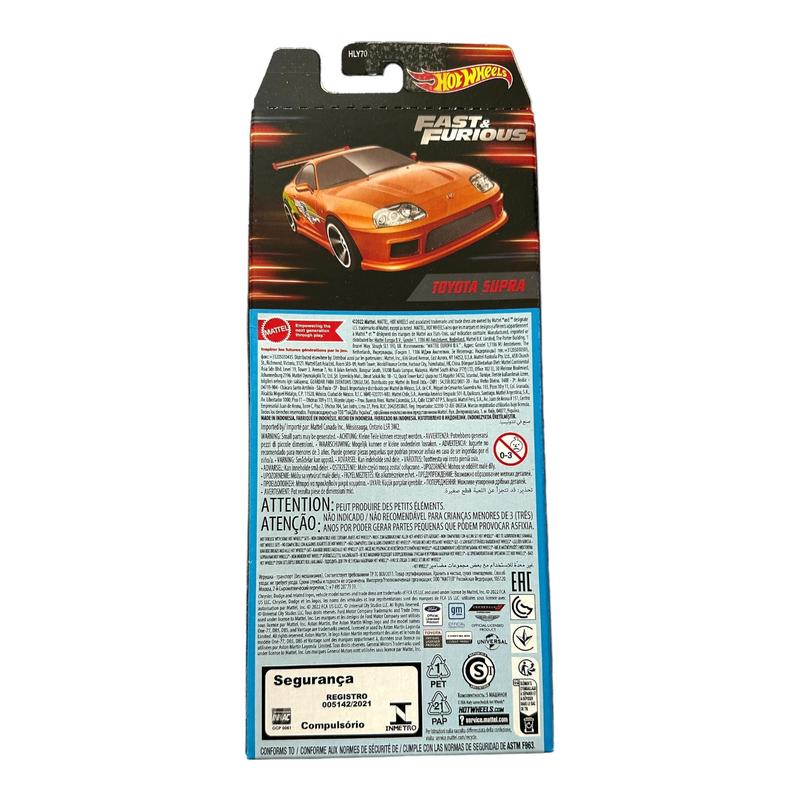 Hot Wheels 5-Pack Diecast Model Cars - Chevy Impala, Nissan Skyline, Toyota Supra, Honda Civic, Ford Mustang, Batman, 1:64 Scale Replica