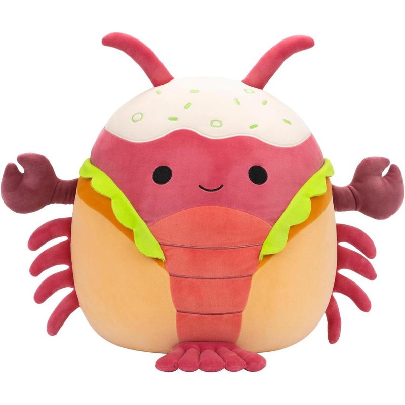 Squishmallows Original 14-Inch Lorono Lobster in Lobster Roll - Official Jazwares Plush (Large)