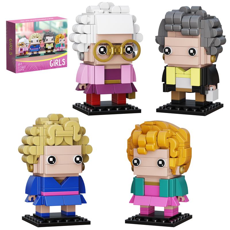 4 in 1 The Golden Women Figures Building Blocks Set, Perfect Halloween Toys and Gifts for Fans and Kids (610 pcs)