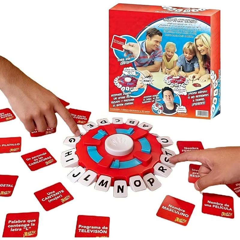 Spanish Word Game, 1 Box Interactive Learning Game, Educational Toy, Party Game for Family, Friends, Classmates, Birthday Gift