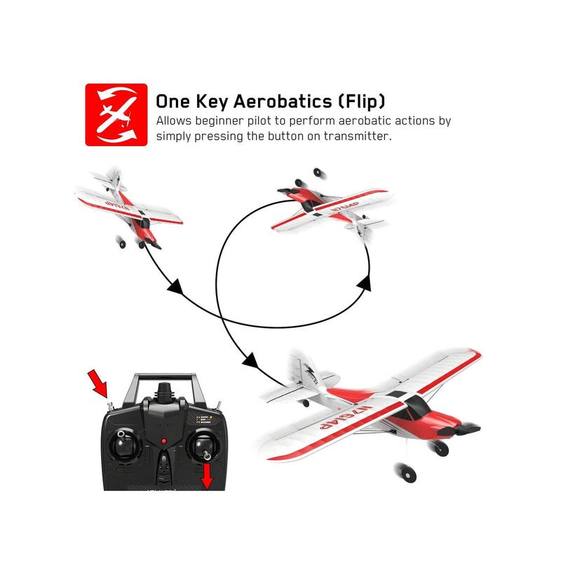 Plane toys  500mm Wingspan  Stabilization System One Key Aerobatic Remote Control Airplane For Beginner