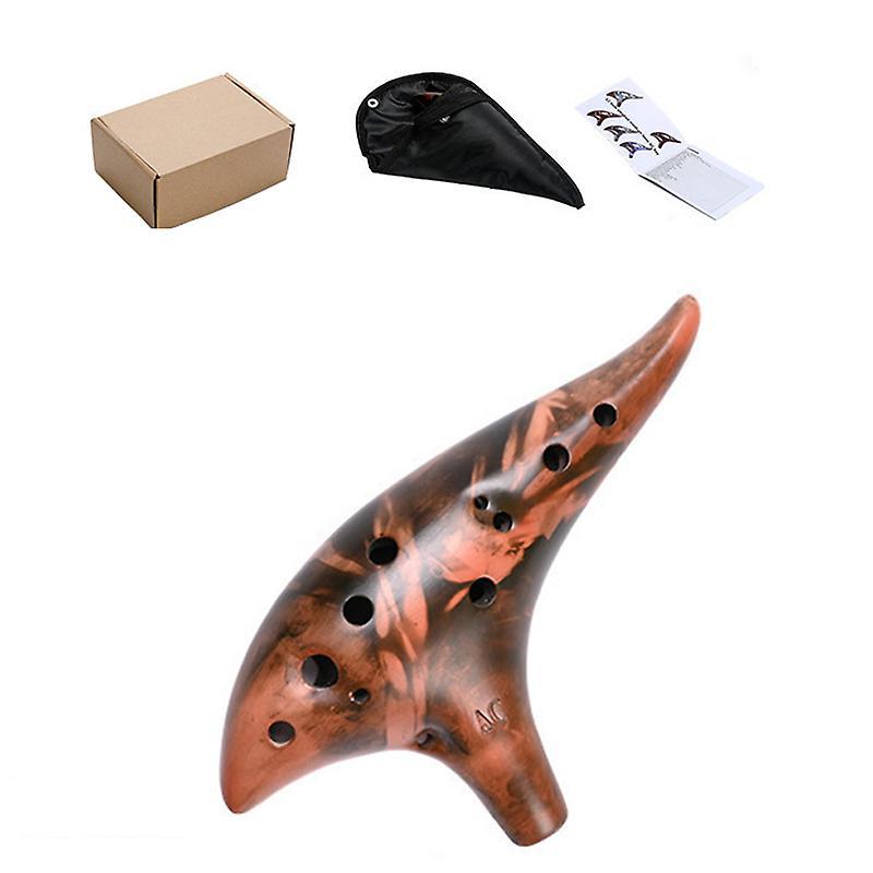 12 Holes Ocarina Alto C Smoked Ac For Beginners Introductory Performance Instruments