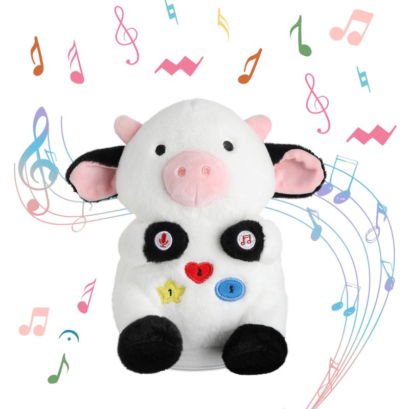 MIAODAM Crawling Cow&Rabbit&Extraterrestrial Bunny Animals Toy, Talking Dancing Singing Toy Repeats&Record What You Say,Cozy look, Cute shape,Gift for boys and girls C1