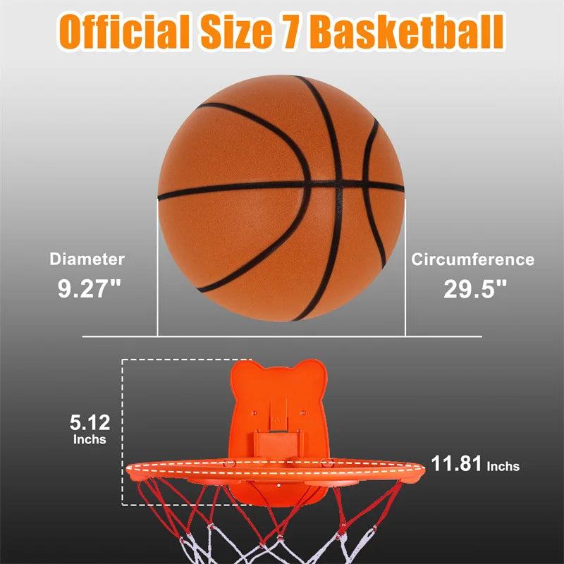 2024 New Silent Basketball High Density Soft PU Foam Indoor Mute Ball Bouncing No Noise Balls Children Sports Toys Fast Shipping