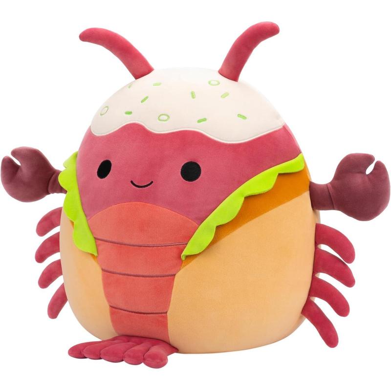 Squishmallows Original 14-Inch Lorono Lobster in Lobster Roll - Official Jazwares Plush (Large)