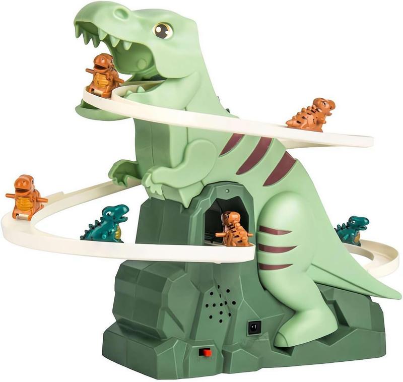 Dinosaur Track Toys - Dinosaur Stair Climbing Toy | Dinosaur Track Toys, Funny Dino Escalator Toy, Lovely Dinosaur Roller Coaster Toy, Dinosaur Slide Track Toys, Dinosaur Climbing Slide Toy for Kids