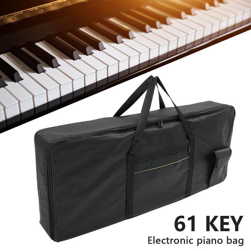 100 x 40cm 61 Keys Instrument Keyboard Bag Oxford Cloth Thicken Piano Protective Storage Bag Portable Waterproof Electronic Organ Bag with Carrying Handle Anti Shock Piano Case for Home Outdoor Travel